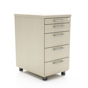 Standard Stationary Pedestal w/5 Drawers by MDD Office Furniture