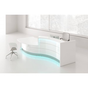 VALDE Left Countertop Curved Reception Desk by MDD Office Furniture