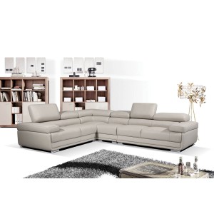 2119 Leather/Eco-Leather Sectional by ESF Furniture