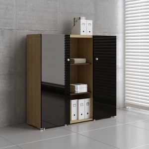 Mito Medium Office Storage Unit w/2 Doors by MDD Office Furniture