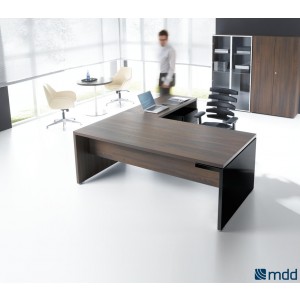 Mito Executive Composition 2, Dark Sycamore by MDD Office Furniture