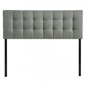 Lily Queen Fabric Headboard, Gray by Modway Furniture