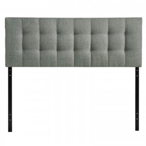 Lily King Fabric Headboard, Gray by Modway Furniture