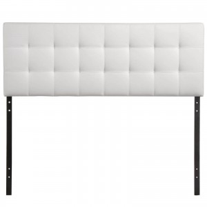 Lily Full Vinyl Headboard, White by Modway Furniture