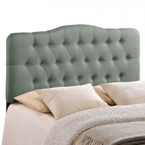 Annabel Queen Fabric Headboard, Gray by Modway Furniture