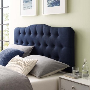 Annabel Queen Fabric Headboard, Navy by Modway Furniture