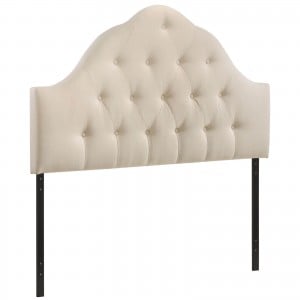 Sovereign Queen Fabric Headboard, Ivory by Modway Furniture