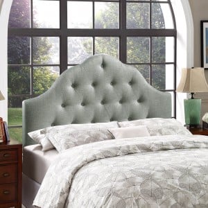 Sovereign King Fabric Headboard, Gray by Modway Furniture