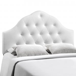 Sovereign King Vinyl Headboard, White by Modway Furniture