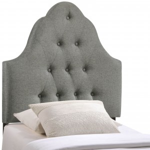 Sovereign Twin Fabric Headboard, Gray by Modway Furniture