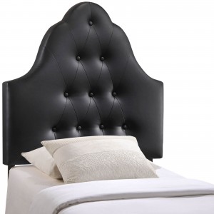 Sovereign Twin Vinyl Headboard, Black by Modway Furniture