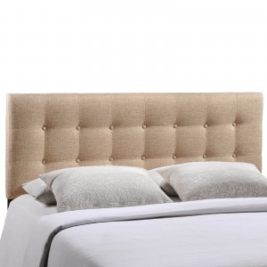 Emily Queen Fabric Headboard, Beige by Modway Furniture