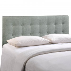 Emily Queen Fabric Headboard, Gray by Modway Furniture