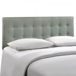 Emily Full Fabric Headboard, Gray by Modway Furniture