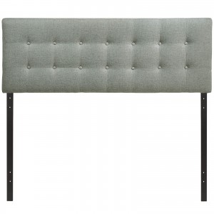 Emily King Fabric Headboard, Gray by Modway Furniture