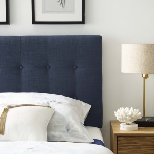 Emily Twin Fabric Headboard, Navy by Modway Furniture