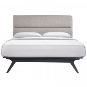 Addison Queen Bed, Gray by Modway Furniture