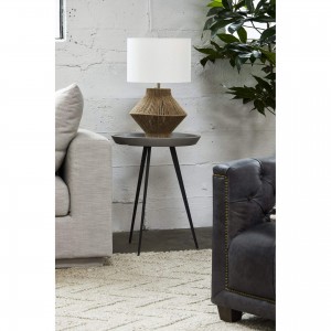 Newport Jute/Cotton/Iron Table Lamp by MOE'S