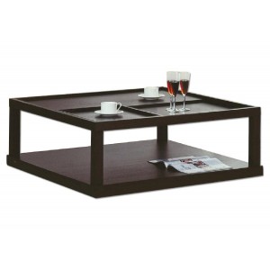 Parson Coffee Table, Wenge by Beverly Hills Furniture