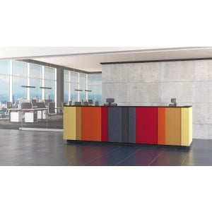 Domino Customizable Reception Desk w/o Table by Kansole
