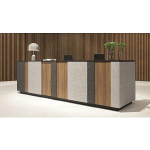Domino Customizable Reception Desk w/o Table by Kansole