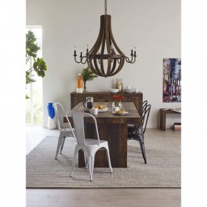 Pasquale Iron/Wood Pendant Lamp by MOE'S