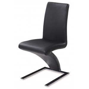 Side-455 Dining Chair, Black by New Spec Furniture