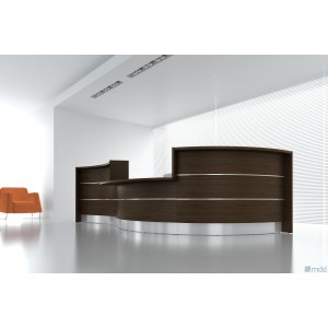 VALDE Curved Desk Storage Counter Reception Desk by MDD Office Furniture