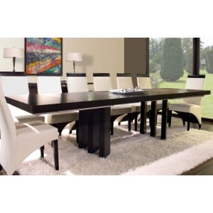 Verona Wood/Leather Dining Room Set by Sharelle Furnishings