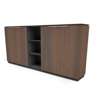 Status 3OH Medium Office Half Bookcase by MDD Office Furniture