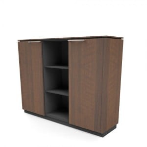 Status 3OH Medium Office Half Bookcase by MDD Office Furniture