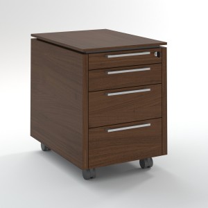 Status Mobile Pedestal w/3 Metal Drawers & 1 Pencil Drawer by MDD Office Furniture