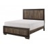 Ellendale Wood/Wood Veneer Bed, Full Size, Rustic Mahogany/Dark Ebony by Homelegance