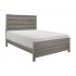 Waldorf Wood/Melamine Bed, Full Size, Gray by Homelegance