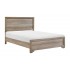 Lonan Melamine/Wood Bed, Queen Size, Natural by Homelegance