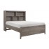 Woodrow Melamine/Wood Headboard Storage Bed, Queen Size, Brownish Gray by Homelegance
