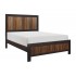 Cooper Wood/Wood Veneer Panel Bed, Queen Size by Homelegance