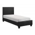 Lorenzi Leatherette Bed, Twin Size by Homelegance