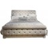 Magnolia Manor Fabric Upholstered Sleigh King Size Bed, Antique White by Liberty Furniture