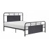 Blanchard Metal Platform Bed, Full Size, Mottled Silver by Homelegance