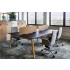 Nova Wood 125.9-inch Office 4-Desk Bench by NARBUTAS