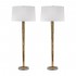 Mercury Glass Candlestick Lamp (Set of 2), Gold & White by ELK Home