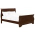 Abbeville Wood/Wood Veneer Sleigh Bed, Queen Size, Brown Cherry by Homelegance