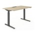 Active 62.9-inch Home/Office Sit-Stand Desk w/2 Column Telescopic Frame, JA Button Control, Q Type Feets by NARBUTAS