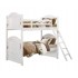 Clementine Wood Bunk Bed, White by Homelegance