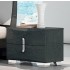 B 63 2-Drawer Nightstand w/Wireless Charger, High Gloss Grey Walnut by Pantek Furniture