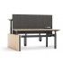Motion 70.8-inch Electric 3 Columns Adjustable Office 2-Desk Bench w/One Open Metal Leg by NARBUTAS