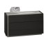 Faro Premium Wood Veneer Left Nightstand, Wenge/Light Grey Accents by J&M Furniture