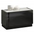 Braga Premium Wood Veneer Left Nightstand, Grey Lacquer by J&M Furniture