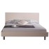 Charm King Wood/Veneer Bed, Beige High Gloss by Beverly Hills Furniture